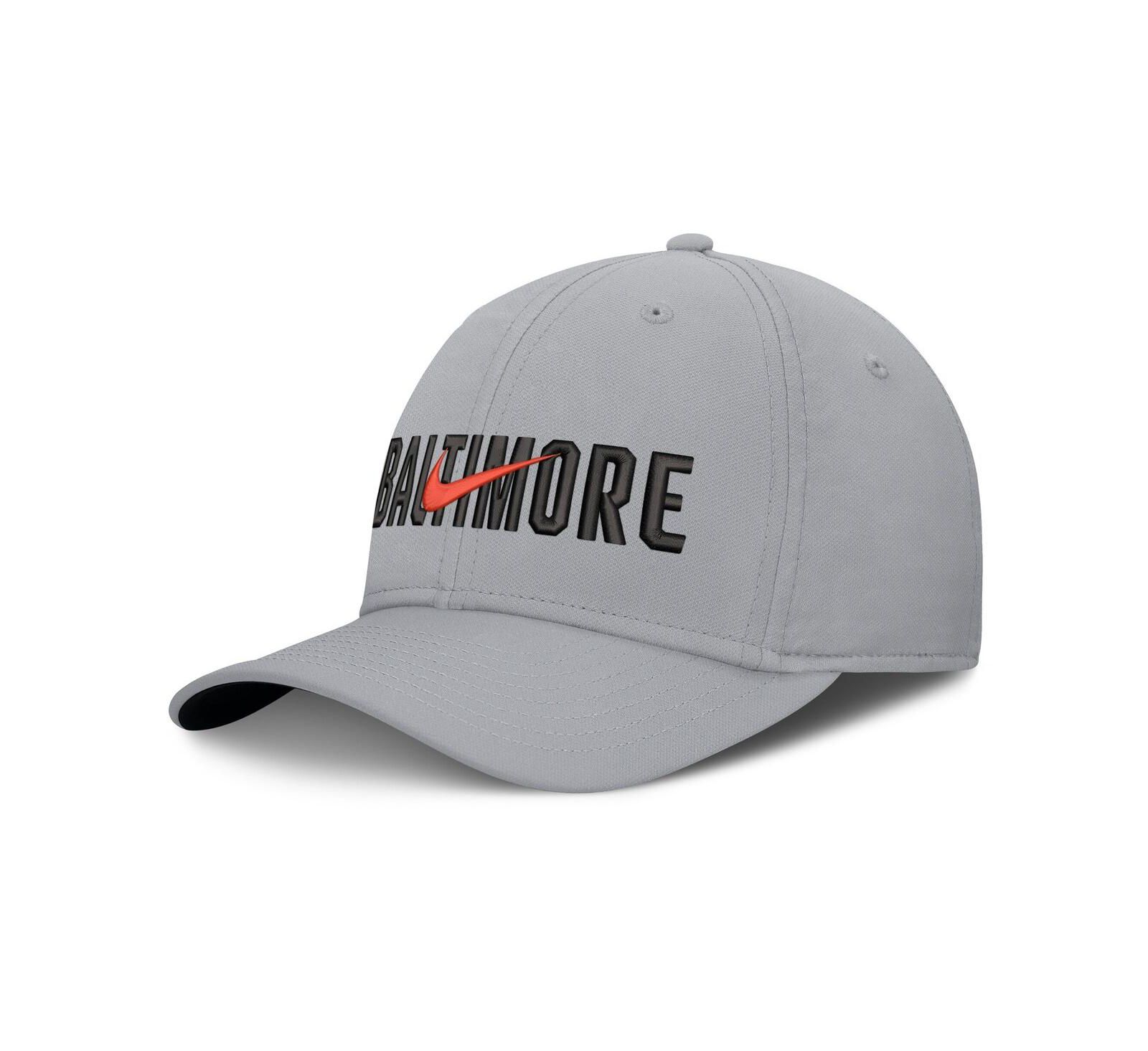 Nike Мужская кепка Baltimore Orioles Primetime Rise Dri-FIT Flex, серый