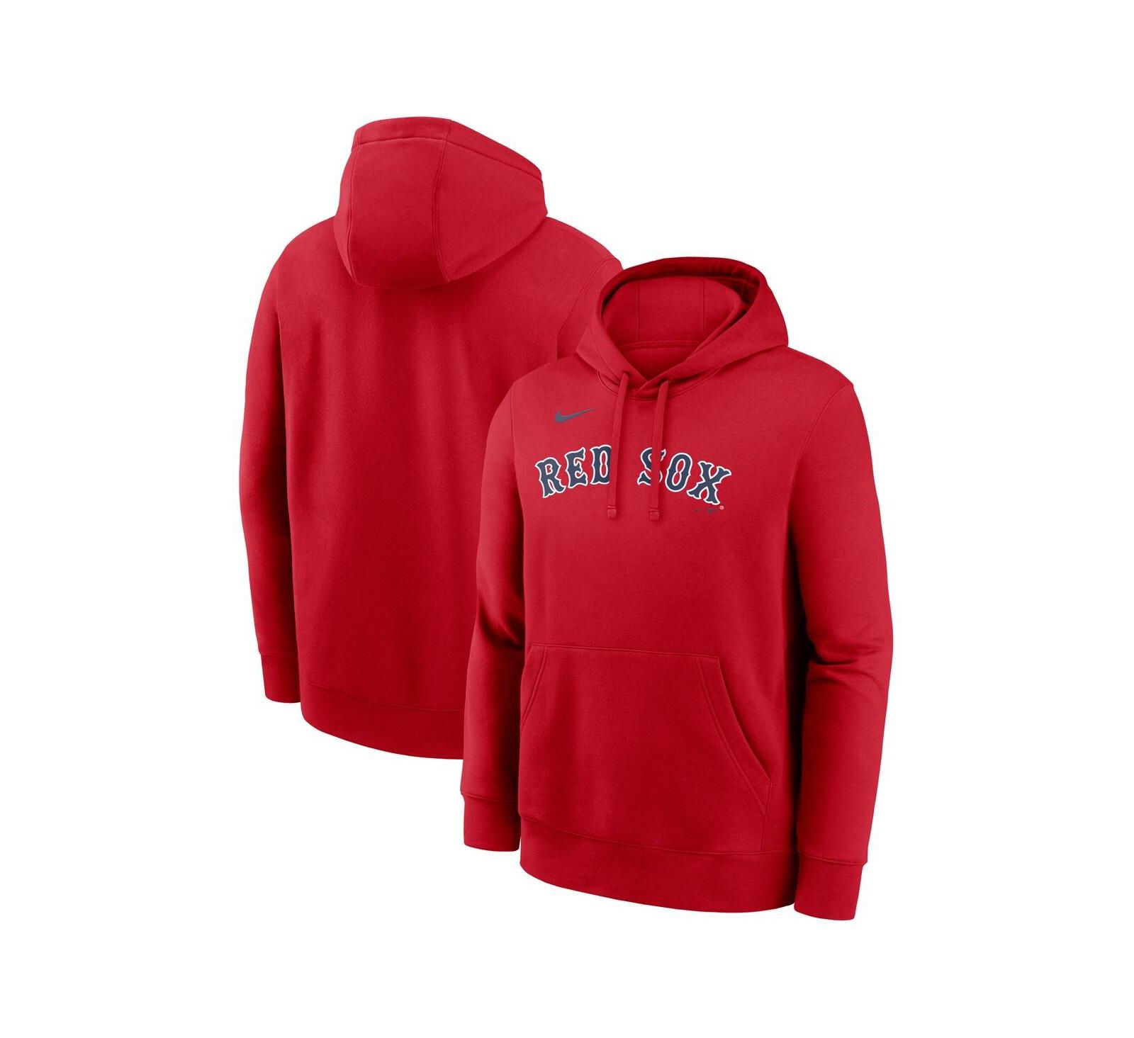 Nike Мужская красная худи Boston Red Sox Dri-Fit Club