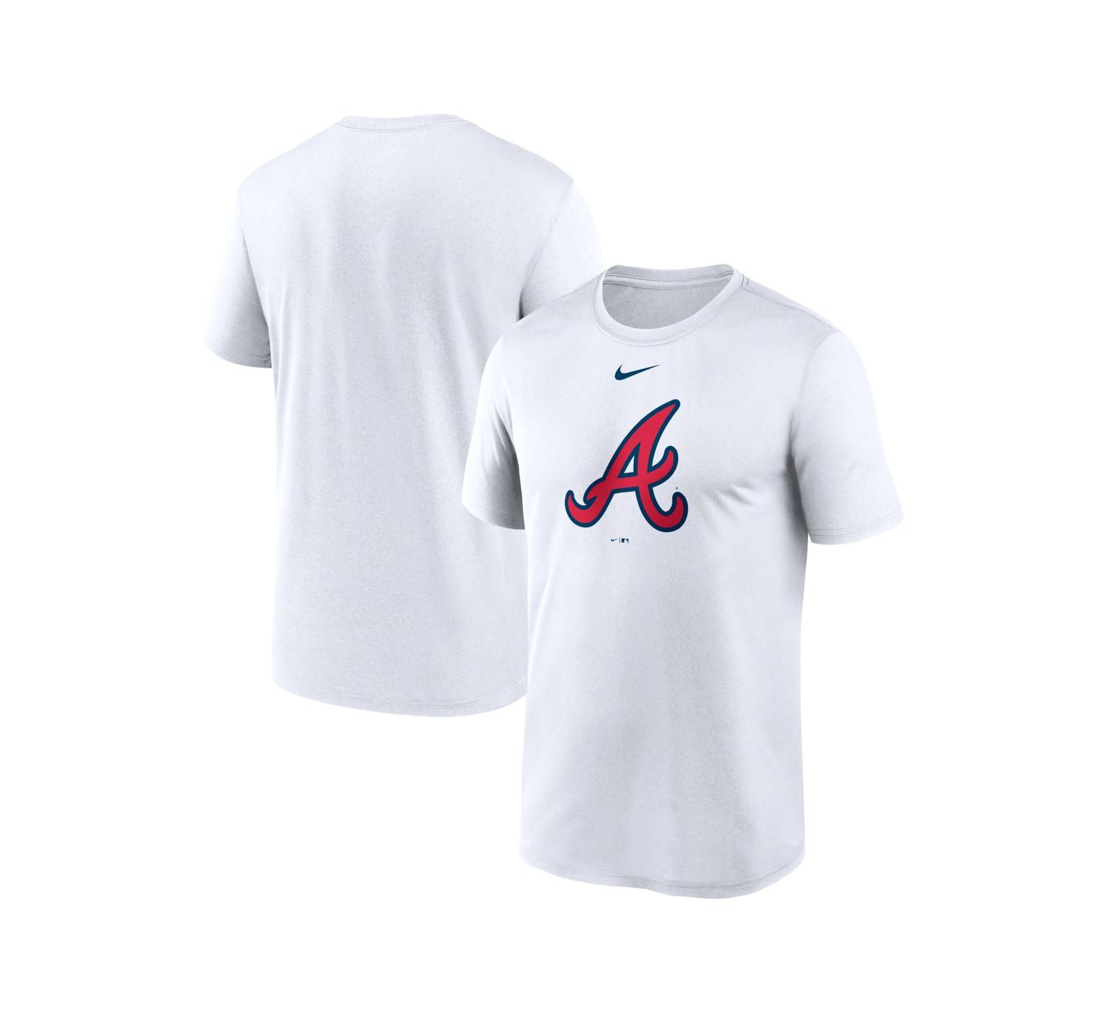 Мужская белая футболка atlanta braves legend dri-fit nike