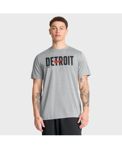 Nike Мужская серая футболка Detroit Tigers Swoosh Legend Dri-FIT