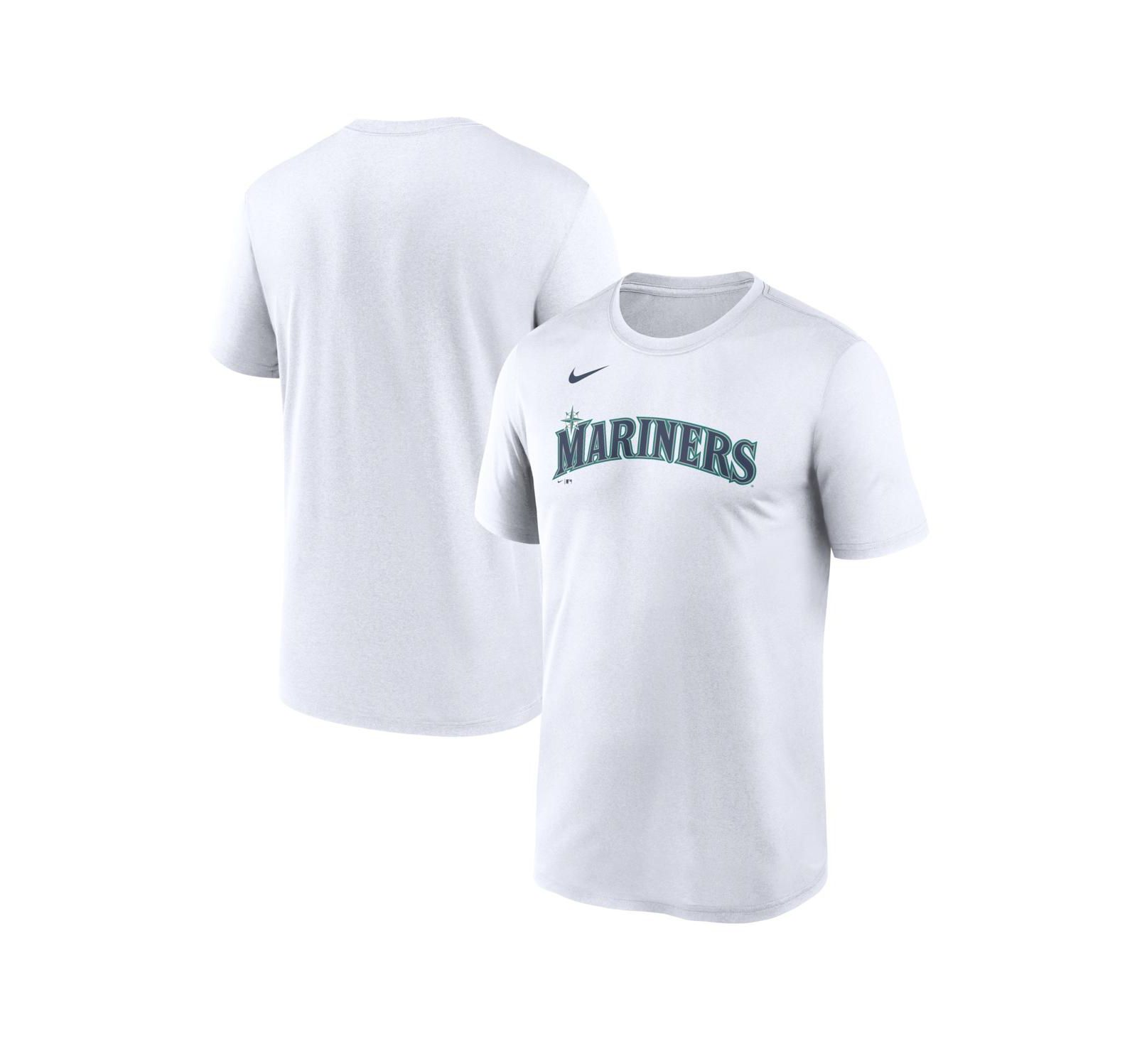 Мужская футболка Nike White Seattle Mariners New Legend Wordmark Dri-FIT