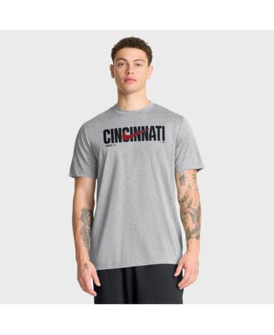 Nike Men's Heather Gray Cincinnati Reds Swoosh Legend Dri-FIT T-Shirt