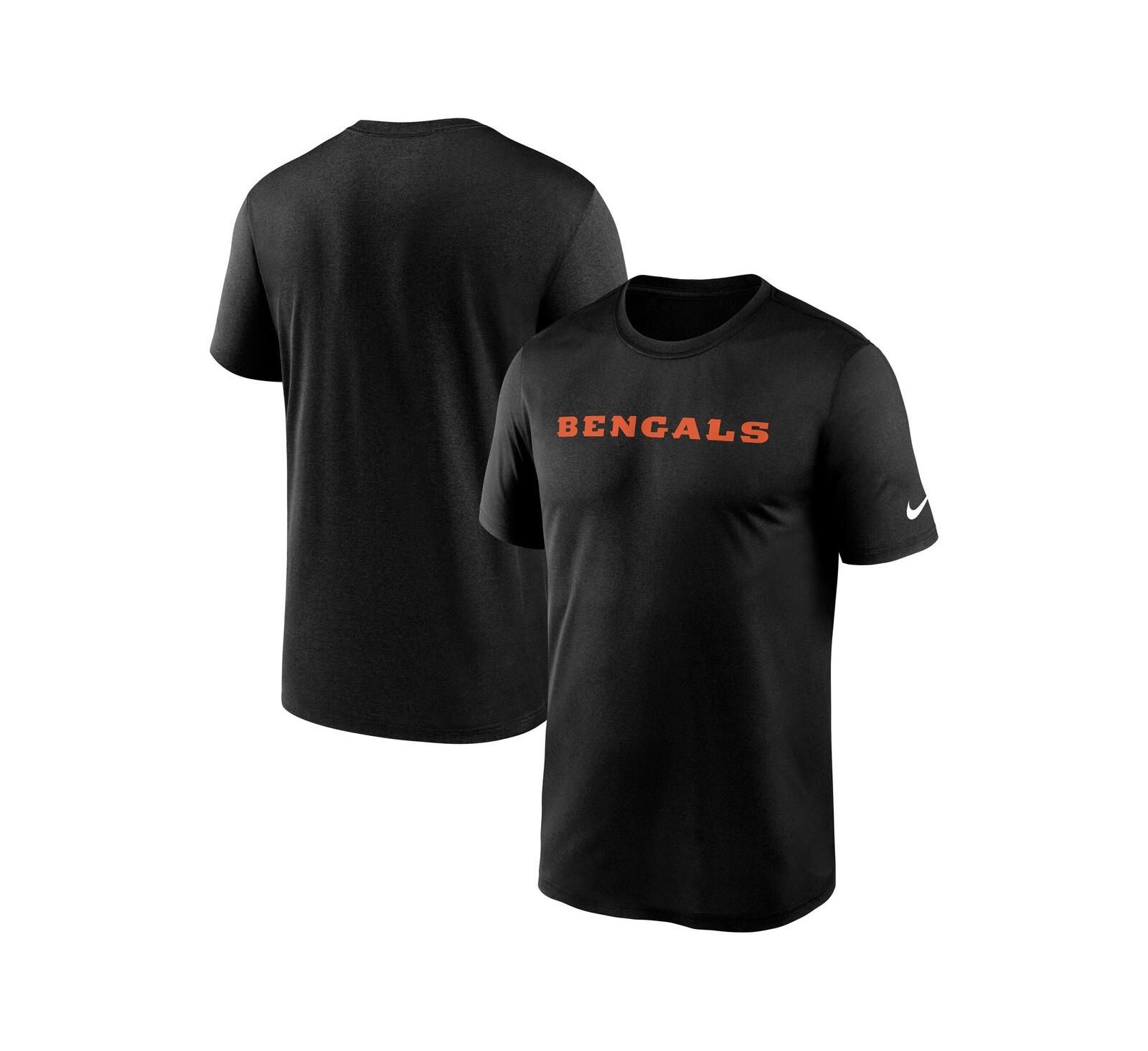Мужская футболка Nike Cincinnati Bengals Primetime Legend Wordmark Dri-FIT, черная