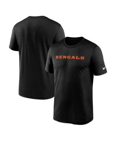 Мужская футболка Nike Cincinnati Bengals Primetime Legend Wordmark Dri-FIT, черная