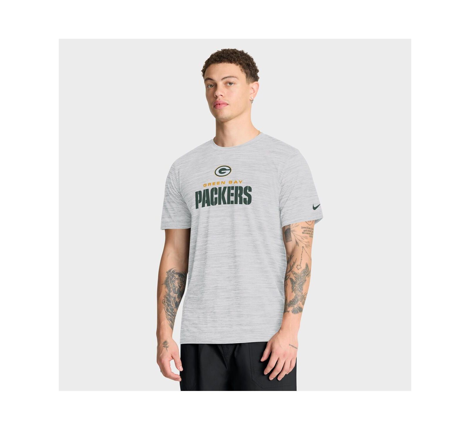 Nike Мужская футболка Bay Packers Velocity Endurance Run Dri-FIT, цвет Ash Green