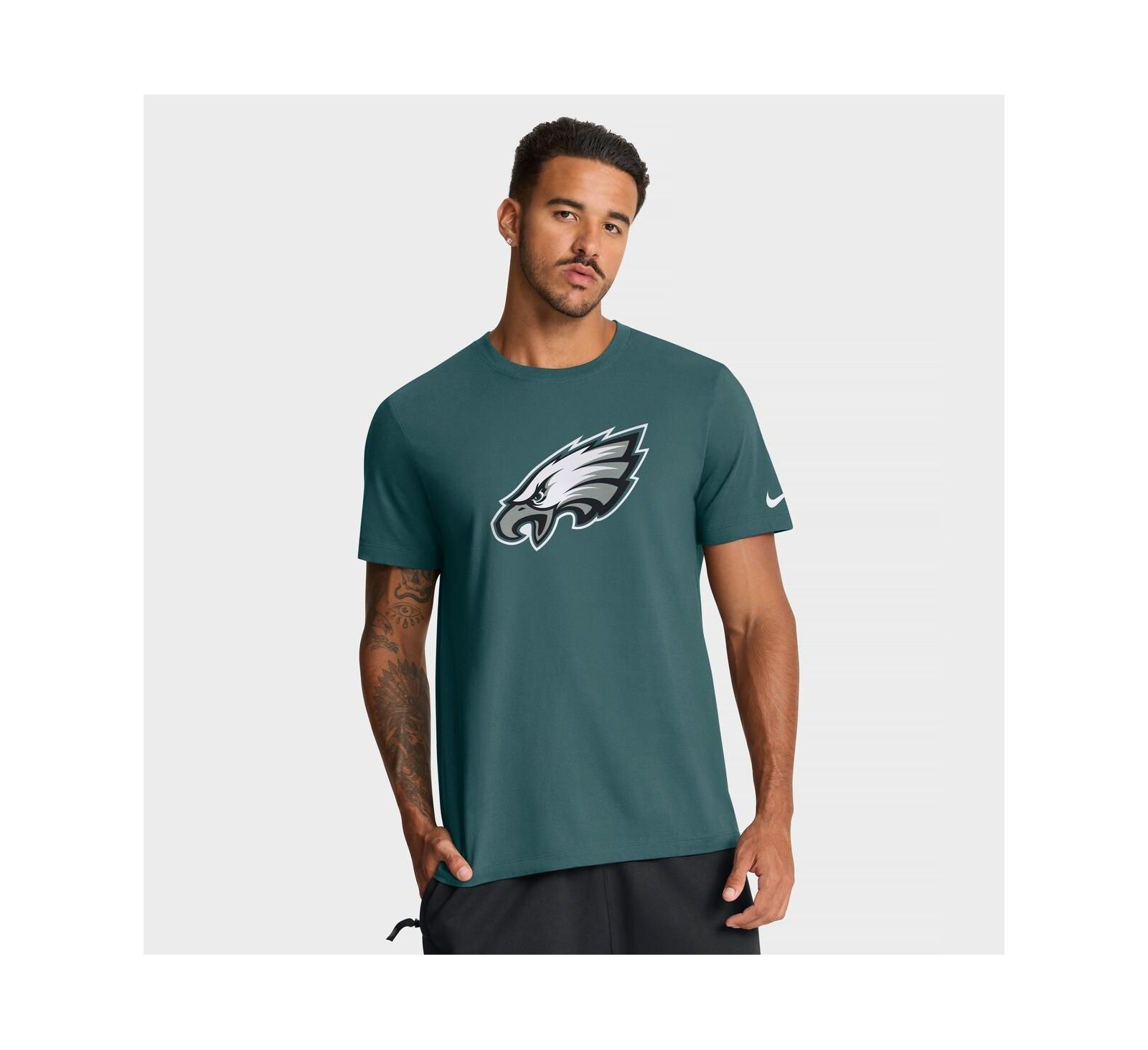 Мужская футболка Nike Philadelphia Eagles Essential Logo, темно-зеленая