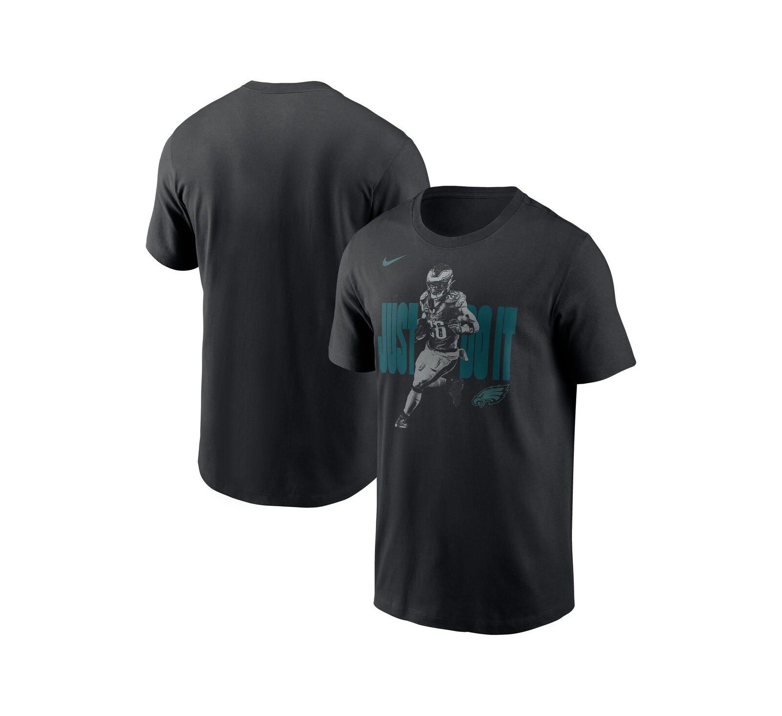 Мужская футболка Nike Saquon Barkley Black Philadelphia Eagles Just Do It