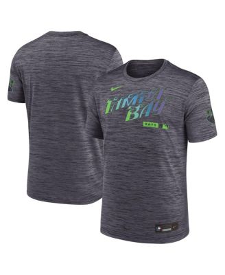Nike Men's Black Tampa Bay Rays Authentic Collection City Connect Velocity Dri-FIT T-Shirt