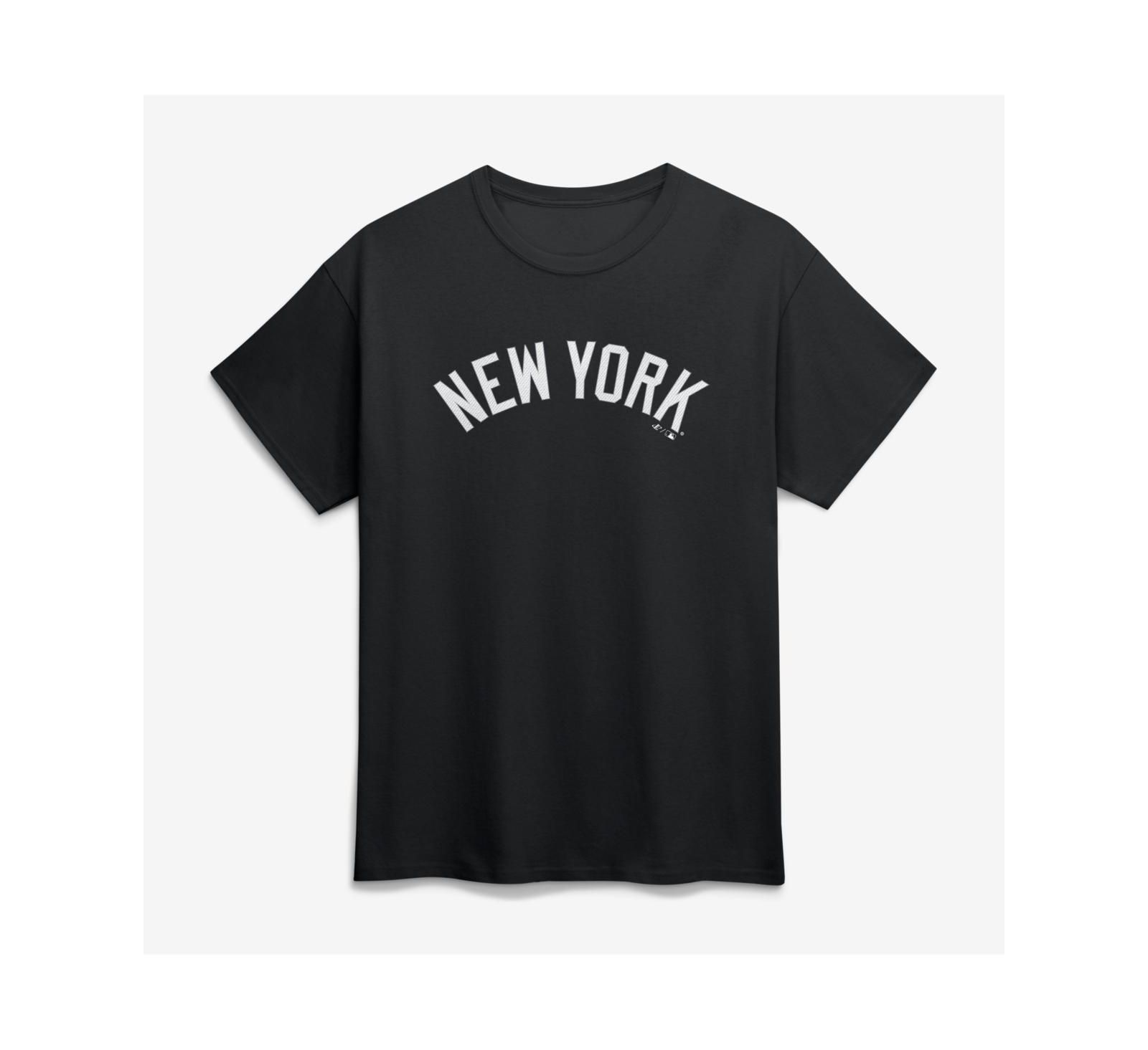Мужская футболка Logo Athletic Black New York Yankees Wordmark