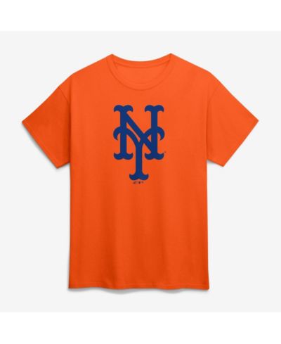 Мужская оранжевая футболка Logo Athletic New York Mets с логотипом