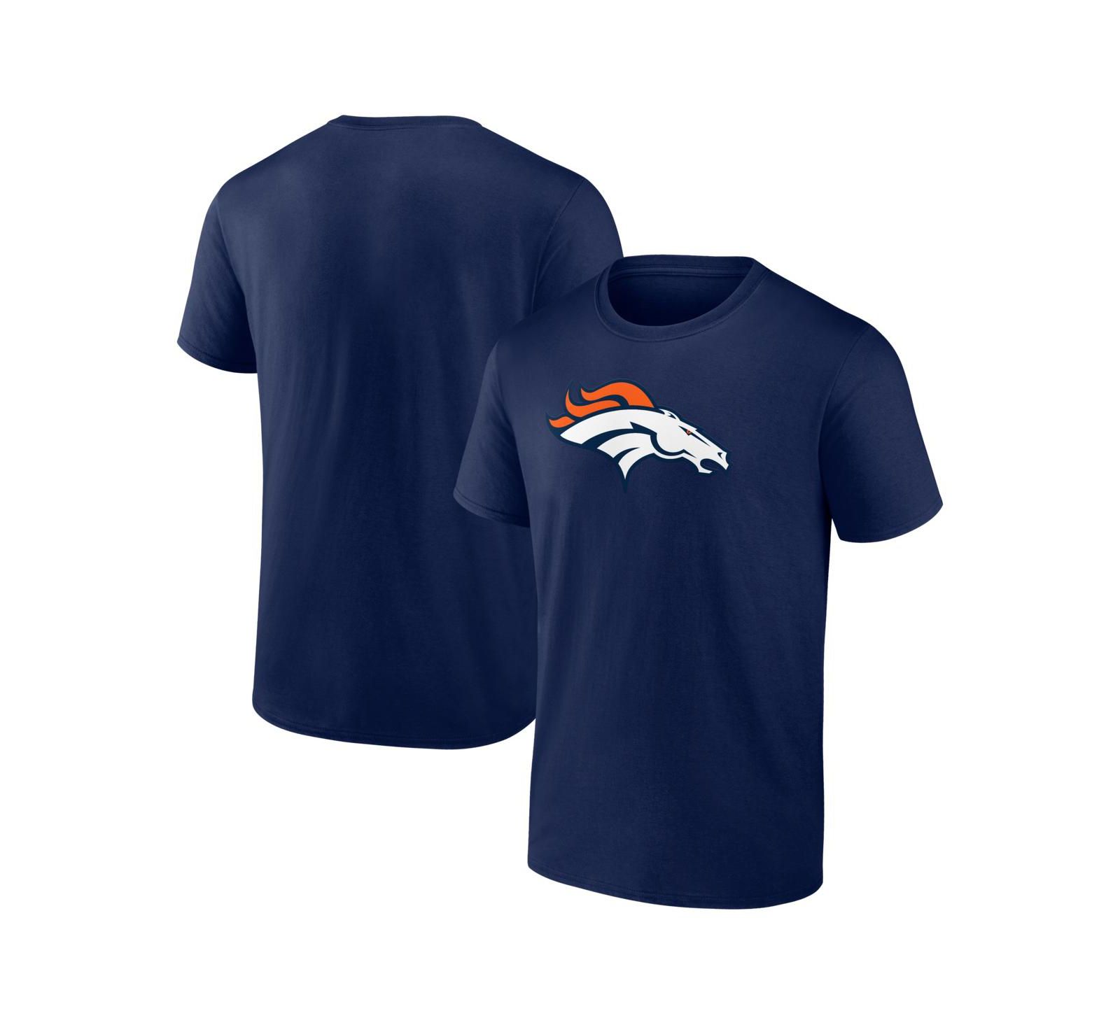 Logo Athletic Men's Navy Denver Broncos Primary Logo T-Shirt