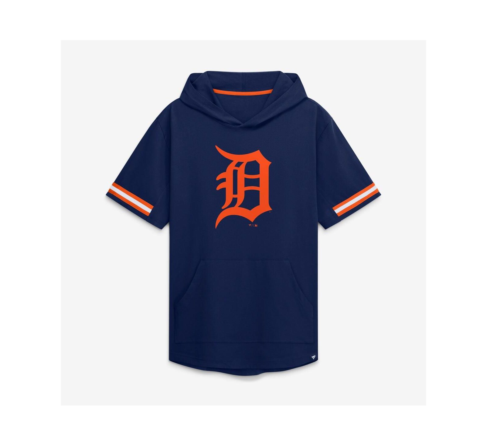 Мужская толстовка с капюшоном Fanatics Navy Detroit Tigers Optimal Play Hooded T-Shirt