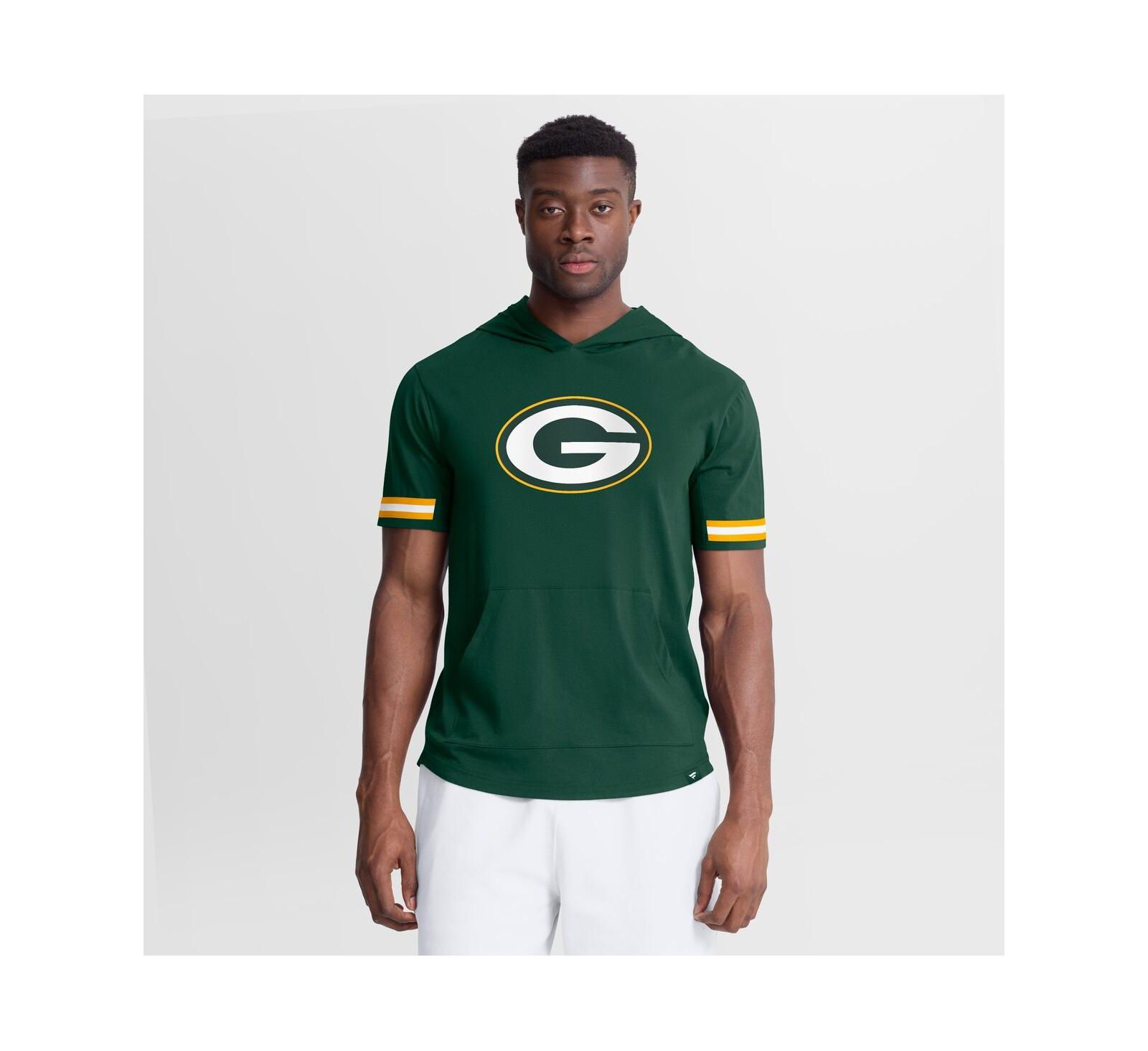 Мужская футболка Fanatics Green Bay Packers Optimal Play Short Sleeve Hooded