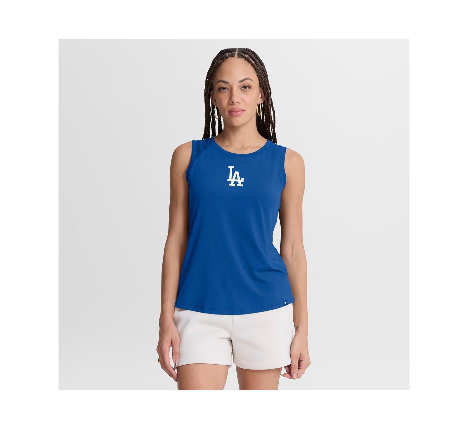 Fanatics Women's Royal Los Angeles Dodgers Draped Mesh Back Performance Tank Top