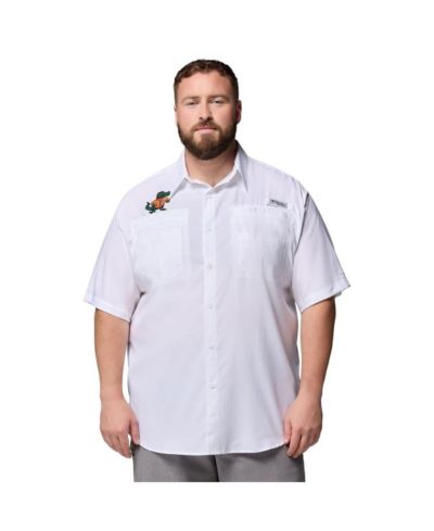 Мужская рубашка Columbia Florida Gators Big & Tall Tamiami Omni-Shade, White