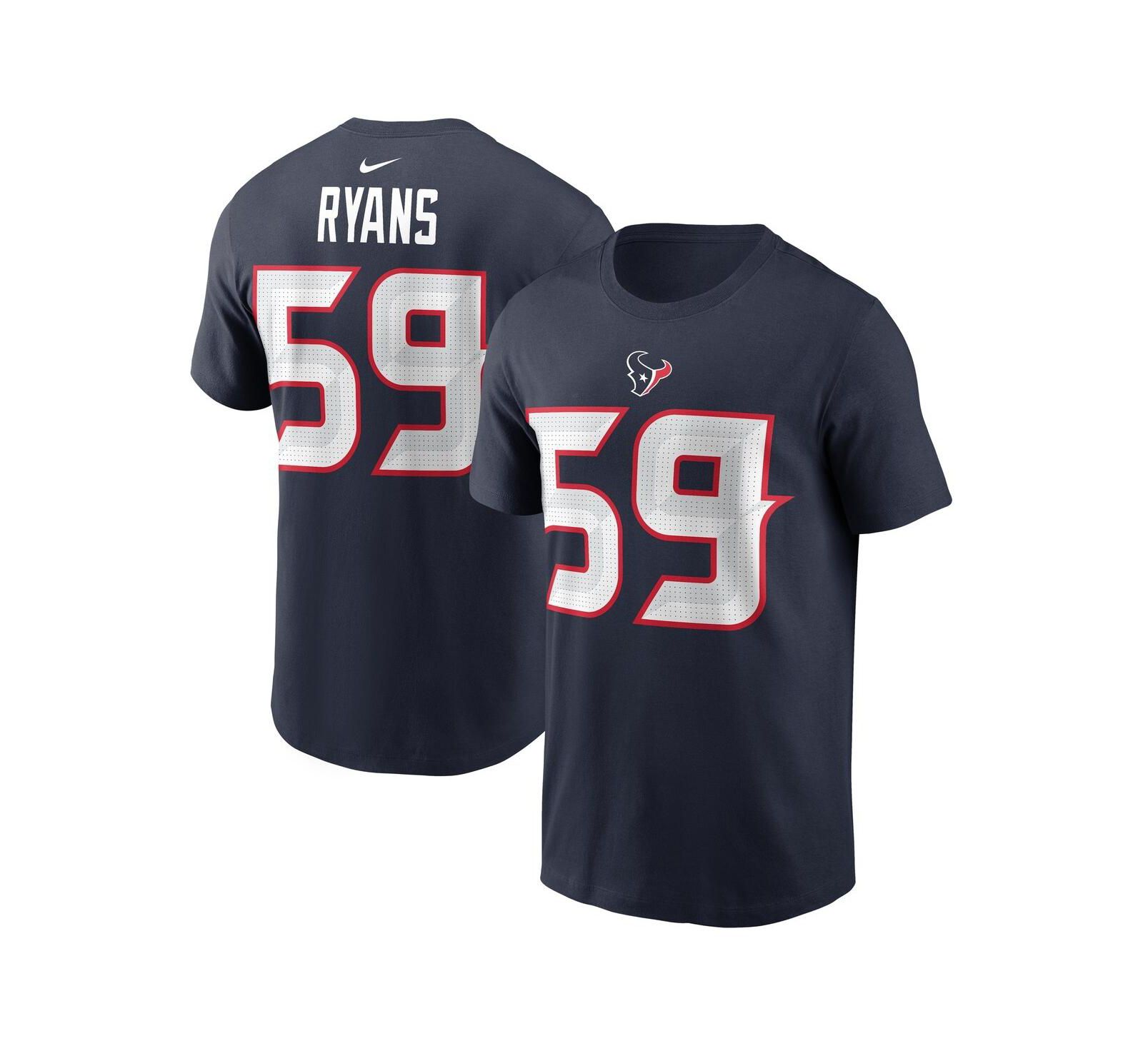 Nike Men's DeMeco Ryans Navy Houston Texans Retired Player Name & Number T-Shirt