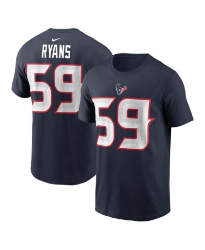 Мужская футболка Nike Navy Houston Texans DeMeco Ryans Retired Player