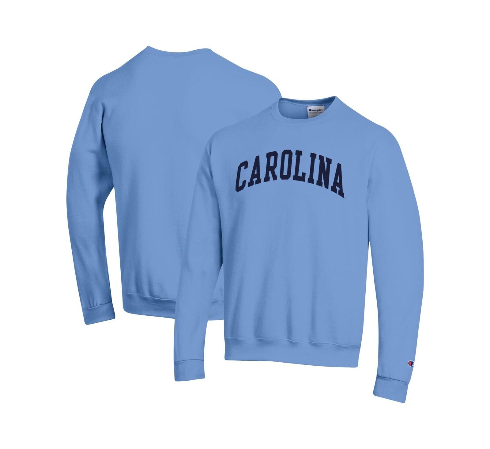 Champion Men's Carolina Blue North Carolina Tar Heels Basic Arch Fleece Pullover Sweatshirt