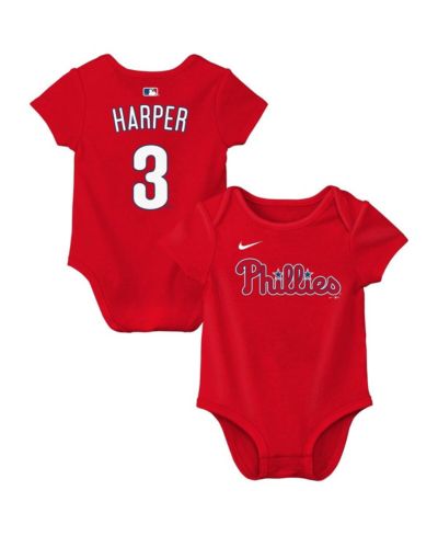 Детский боди Nike Bryce Harper Red Philadelphia Phillies для мальчиков и девочек
