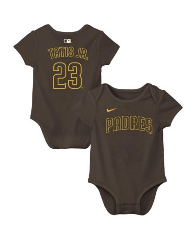 Nike Baby Boys and Girls Fernando Tatis Jr. Brown San Diego Padres Name & Number Bodysuit