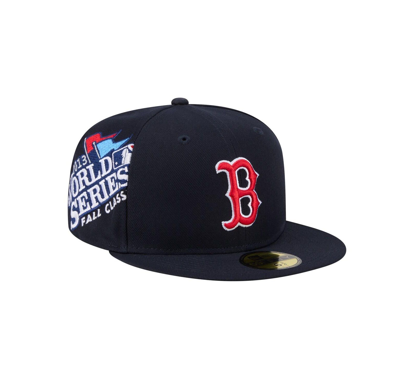 New Era Men's Navy Boston Red Sox Hidden Hit 59FIFTY Fitted Hat