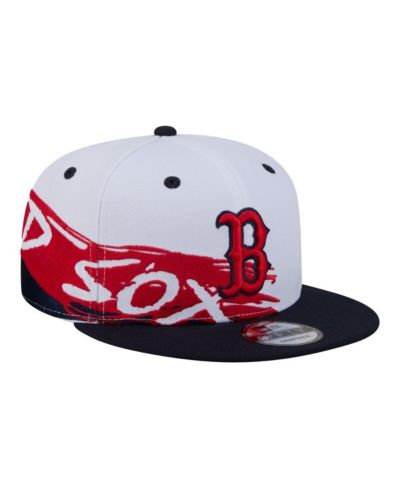 New Era Men's White/Navy Boston Red Sox 9FIFTY Snapback Hat