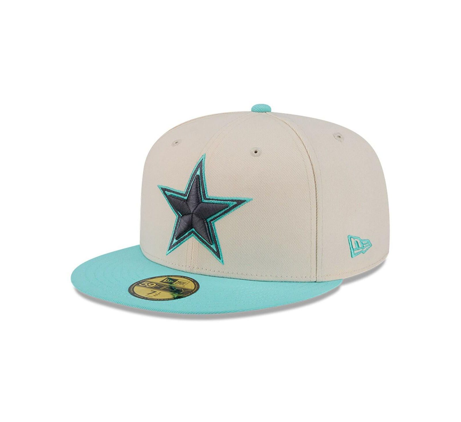 New Era Мужская кепка 59FIFTY Dallas Cowboys, двухцветная, цвет Cream/Light Blue