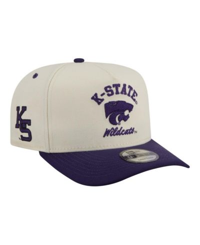 New Era Men's Cream/Purple Kansas State Wildcats Two-Tone Arched 9FIFTY Snapback Hat