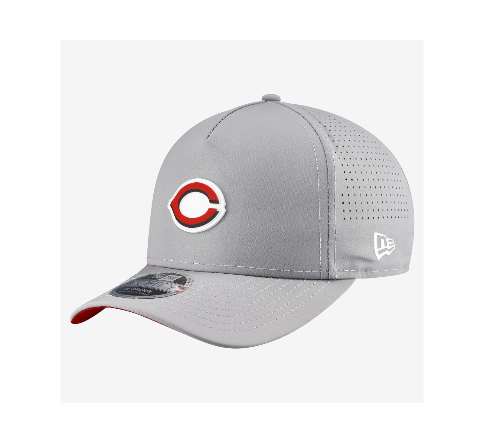 New Era Мужская кепка Cincinnati Reds Gray Micro Logo 9FORTY M-Crown A-Frame Adjustable