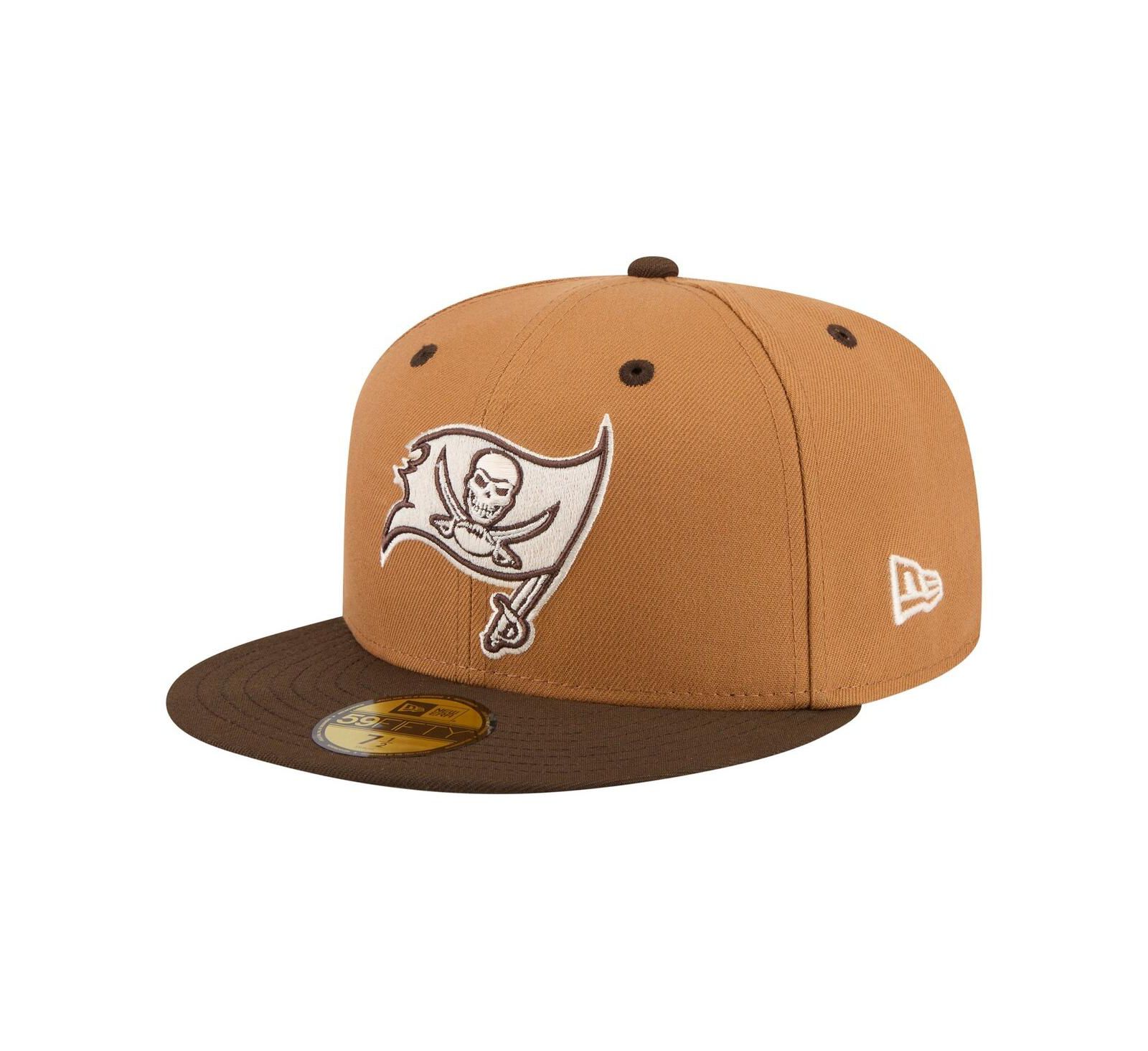 New Era Men's Light Brown/Dark Brown Tampa Bay Buccaneers Two-Tone Walnut 59FIFTY Fitted Hat