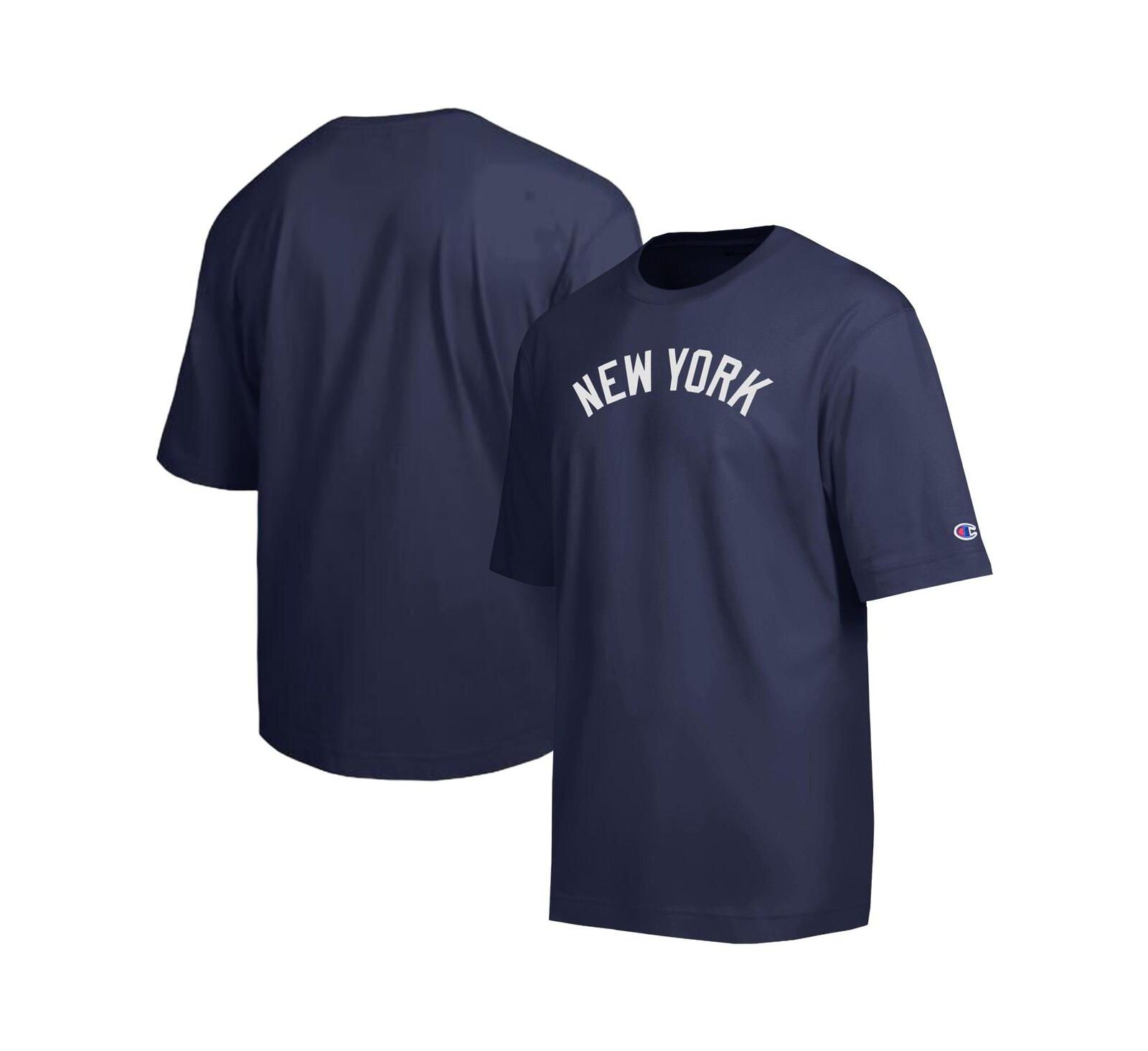 Мужская футболка Champion New York Yankees All Star, темно-синяя, с нашивкой