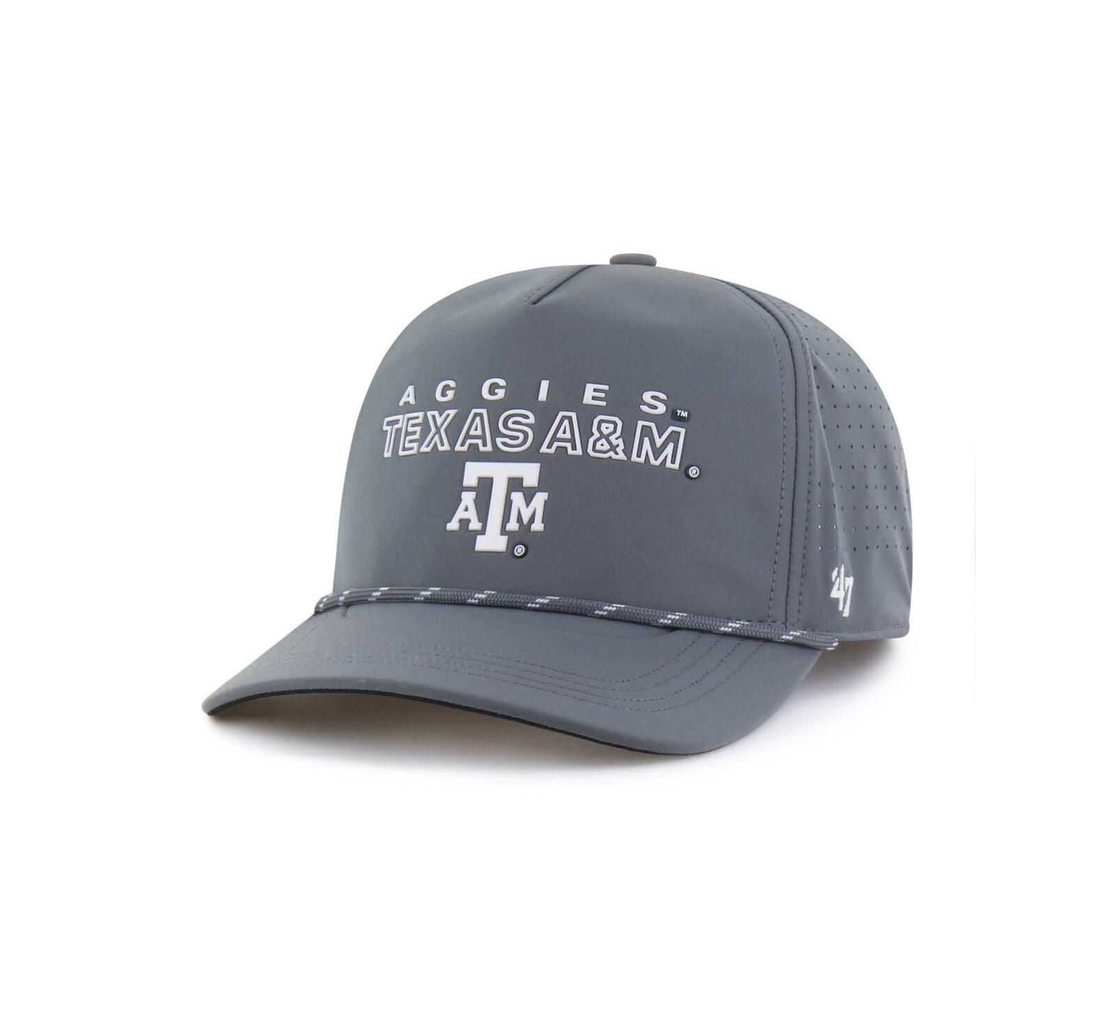 Мужская кепка '47 Brand Gray Texas A&M Aggies Forward Vent Hitch Rope регулируемая