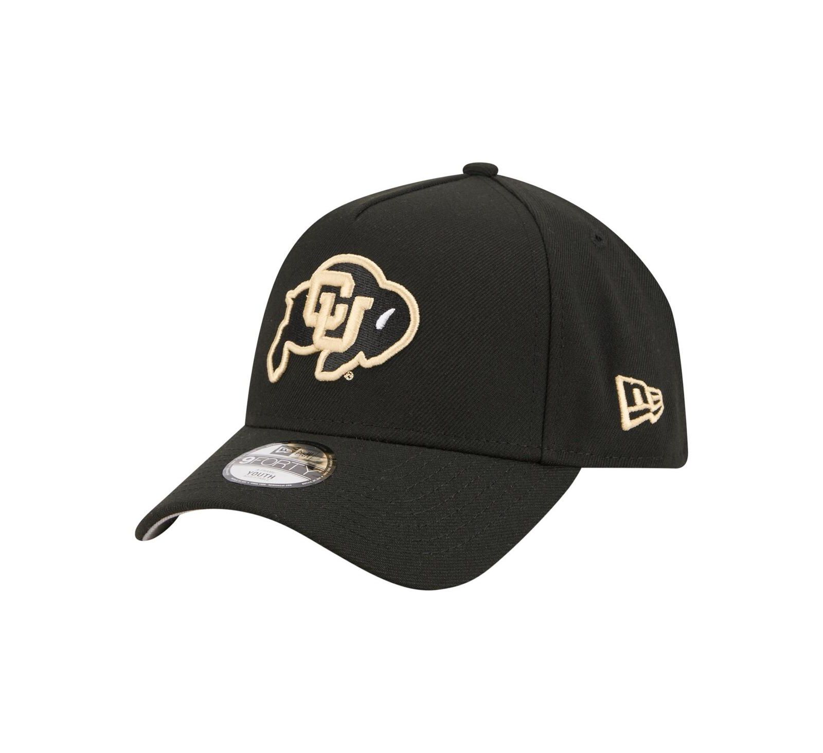 New Era Big Boys and Girls Black Colorado Buffaloes 9FORTY A-Frame Adjustable Hat