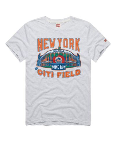 Homage Men's Ash New York Mets Tri-Blend Hyperlocal T-Shirt