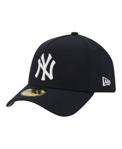 New Era Men's Navy New York Yankees A-Frame 59FORTY Fitted Hat