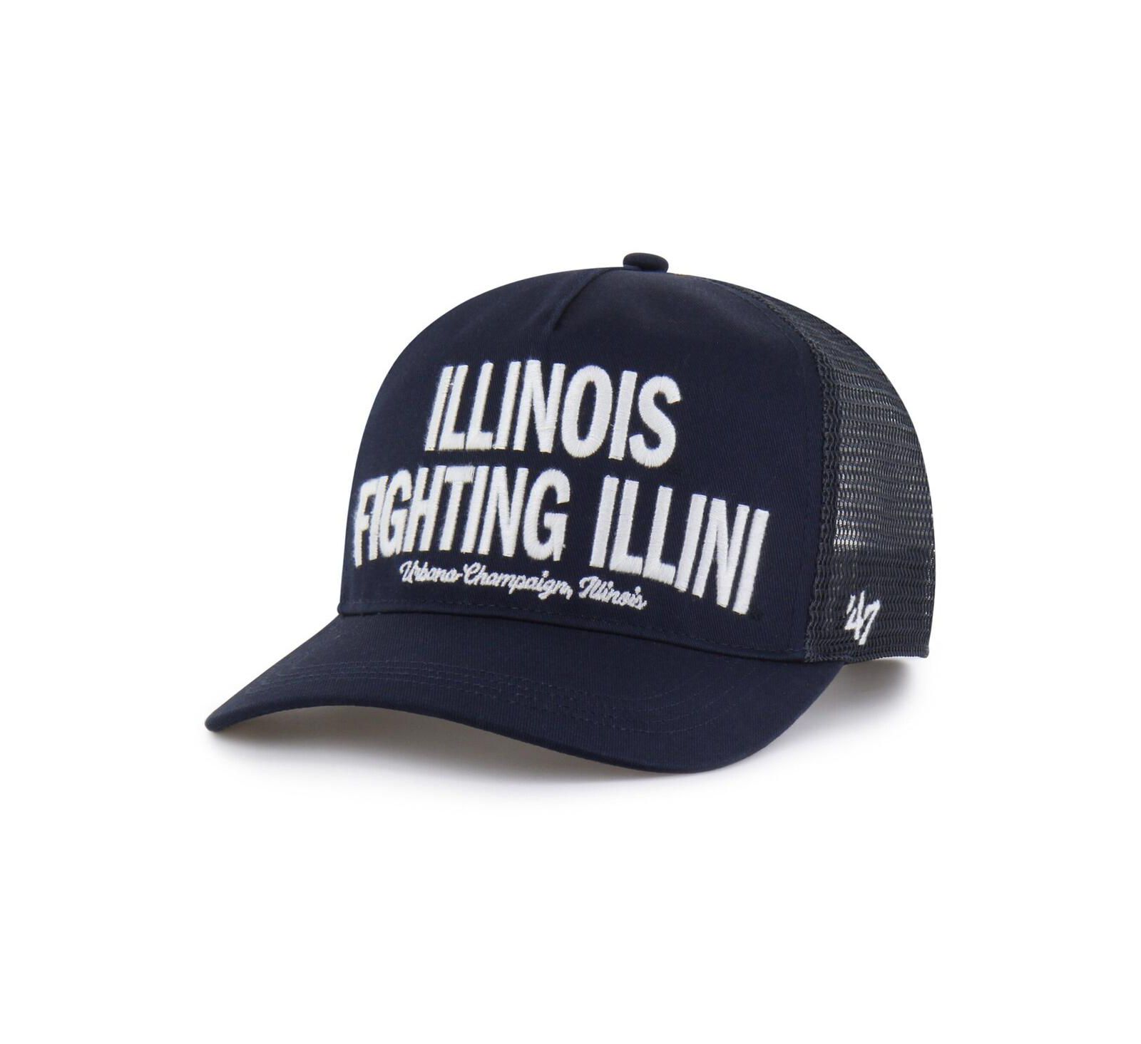 Мужская кепка '47 Brand Navy Illinois Fighting Illini Contemporary Hitch Trucker Adjustable