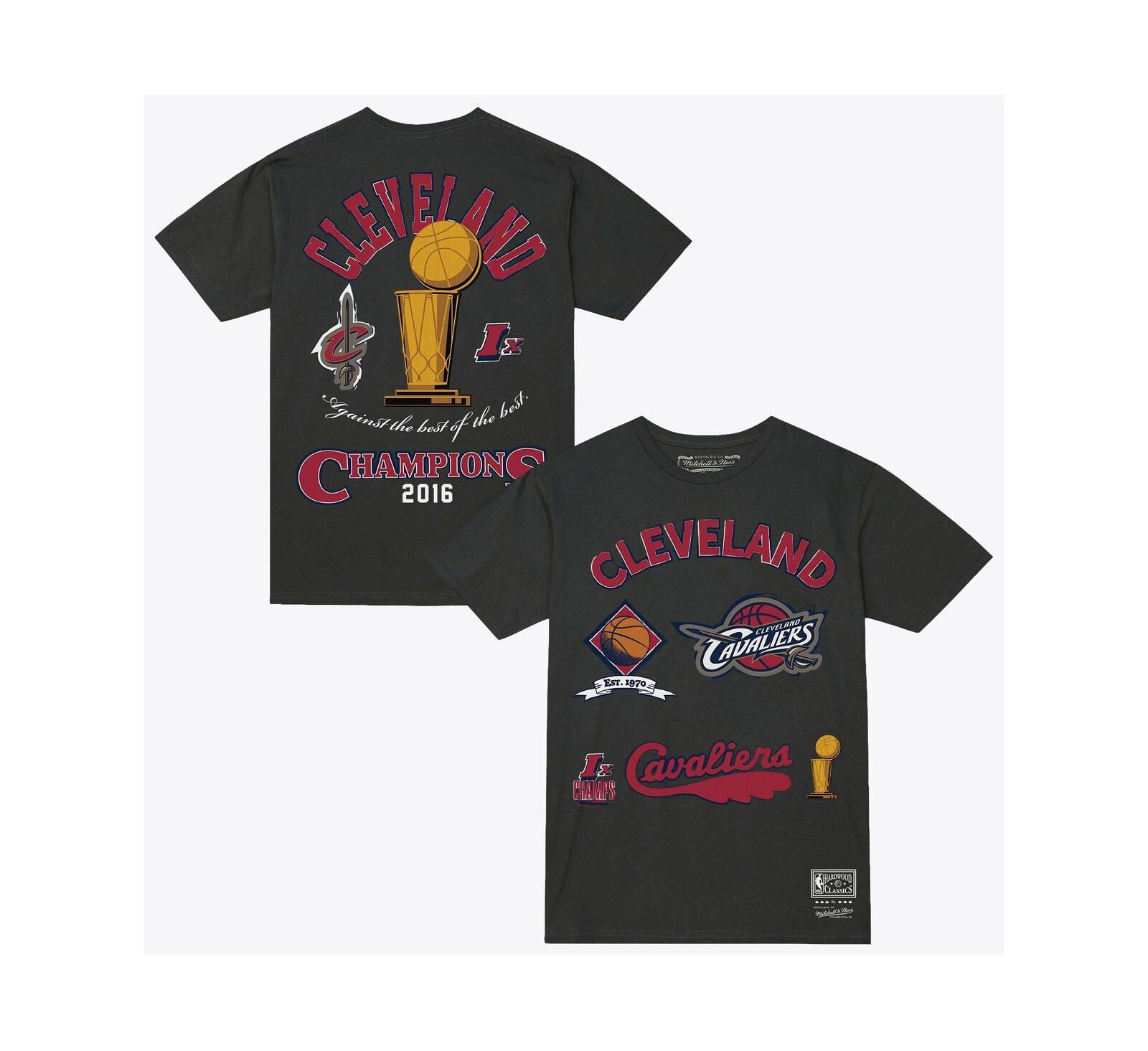 Мужская футболка Mitchell & Ness Charcoal Cleveland Cavaliers Hardwood Classics Legacy Defined