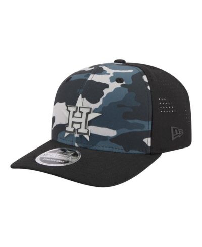 New Era Men's Black Houston Astros Tonal Camo 9SEVENTY Stretch-Snap Hat