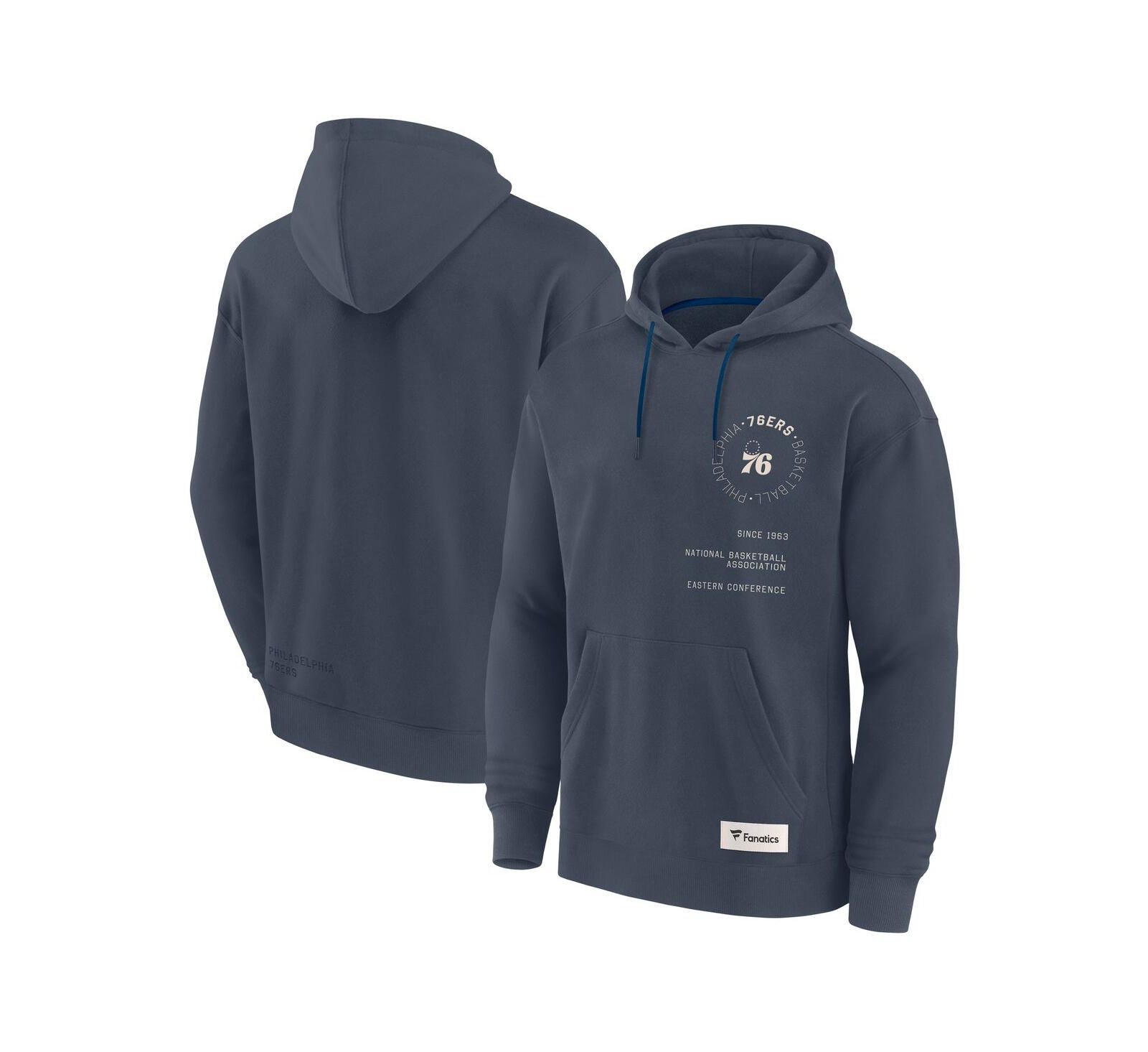 Мужское худи Fanatics Blue Philadelphia 76ers Future Ground Info Elements Premium Pullover