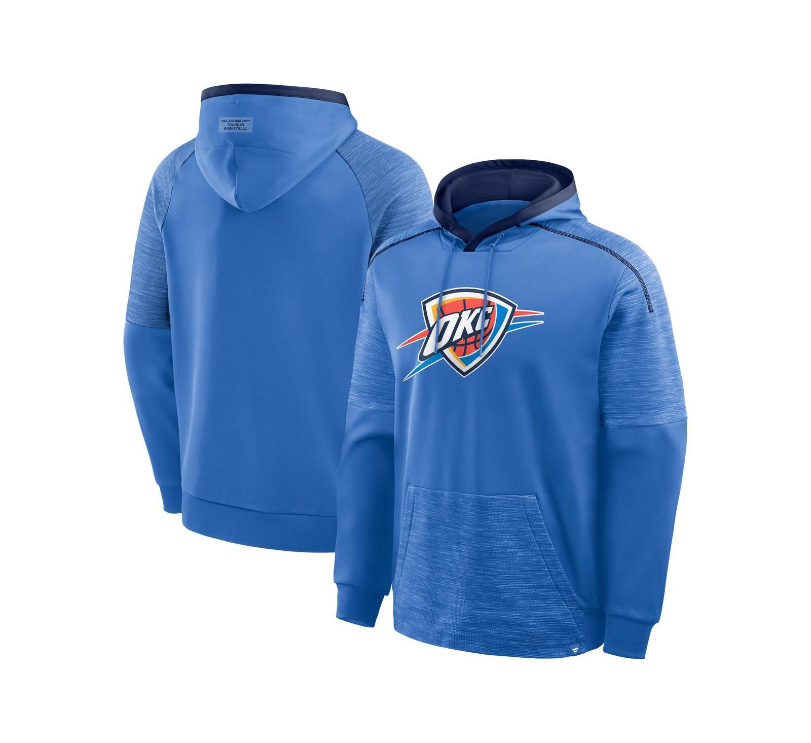 Мужское худи Fanatics Blue Oklahoma City Thunder Pick Roll Defender Pullover