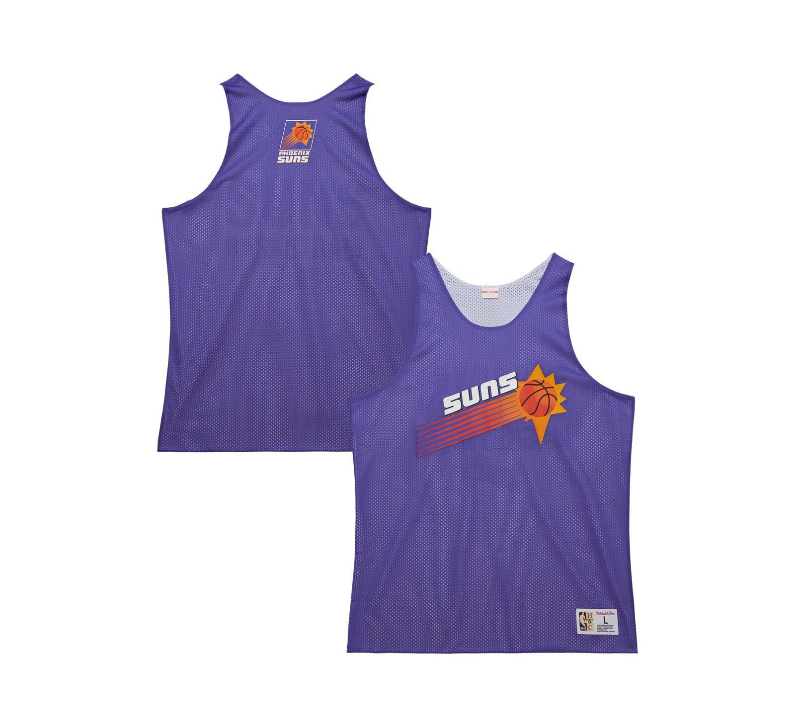 Мужская сетчатая тренировочная джерси Mitchell & Ness Phoenix Suns Hardwood Classics, двусторонняя