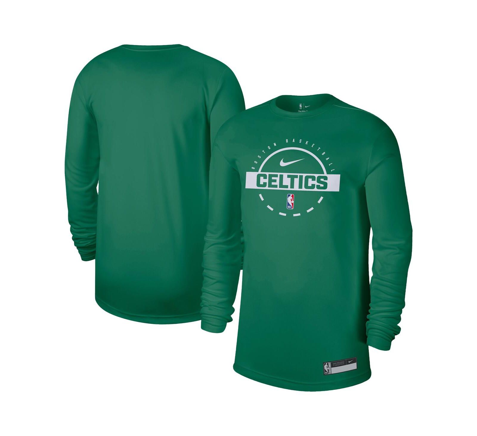 Nike футболка Nike Men's Kelly Green Boston Celtics 2025/26 Dri-FIT с длинным рукавом