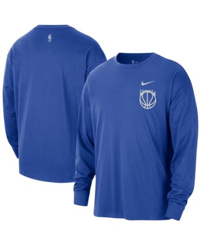 Мужская футболка Nike Blue Orlando Magic 2025/26 City Edition Remix Essential Logo Long Sleeves