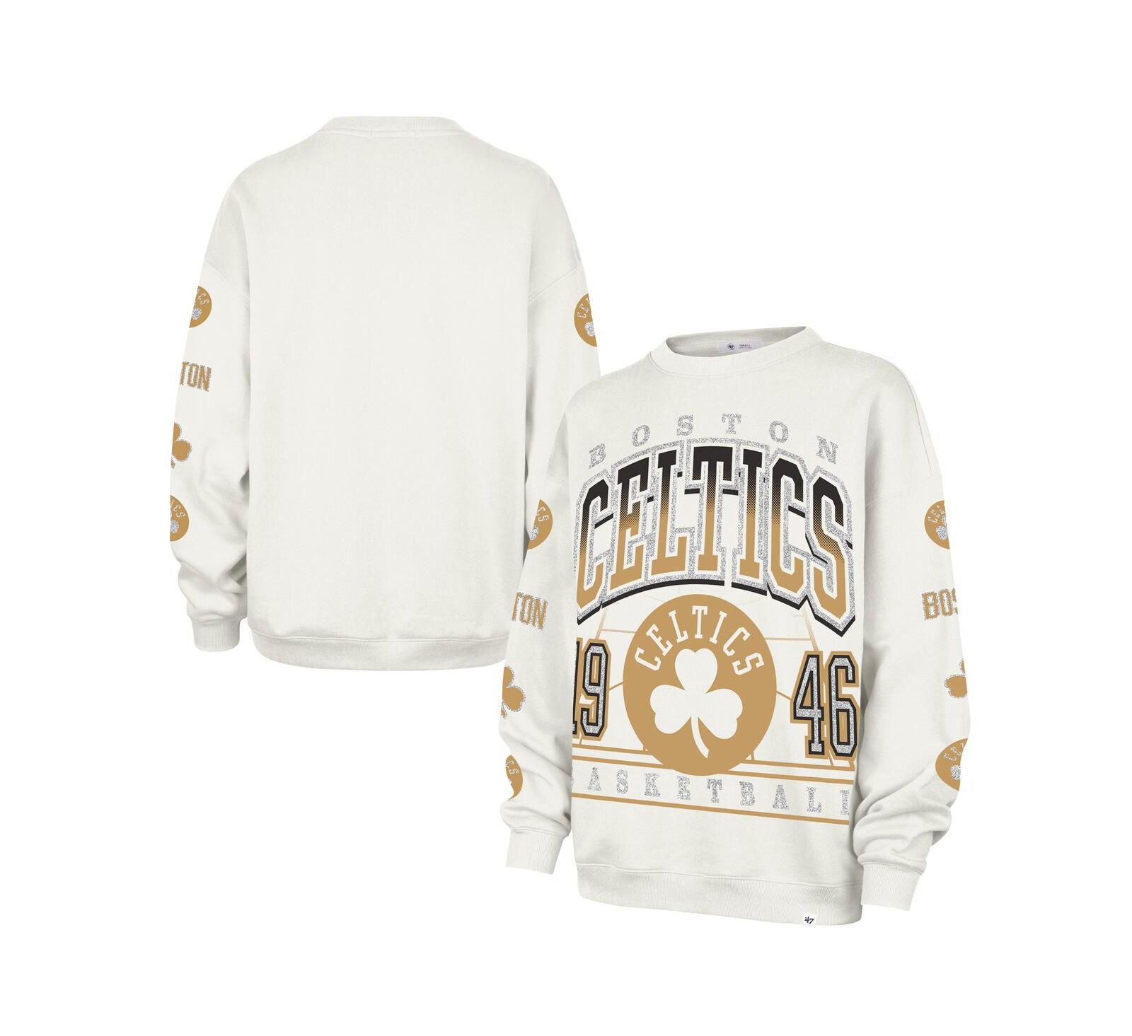 Женское безразмерное худи '47 Brand Natural Boston Celtics 2025/26 City Edition Go Big Oversized
