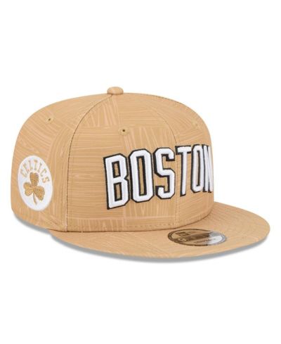 Мужская кепка New Era Gold Boston Celtics 2025/26 City Edition Alternate 9FIFTY Snapback