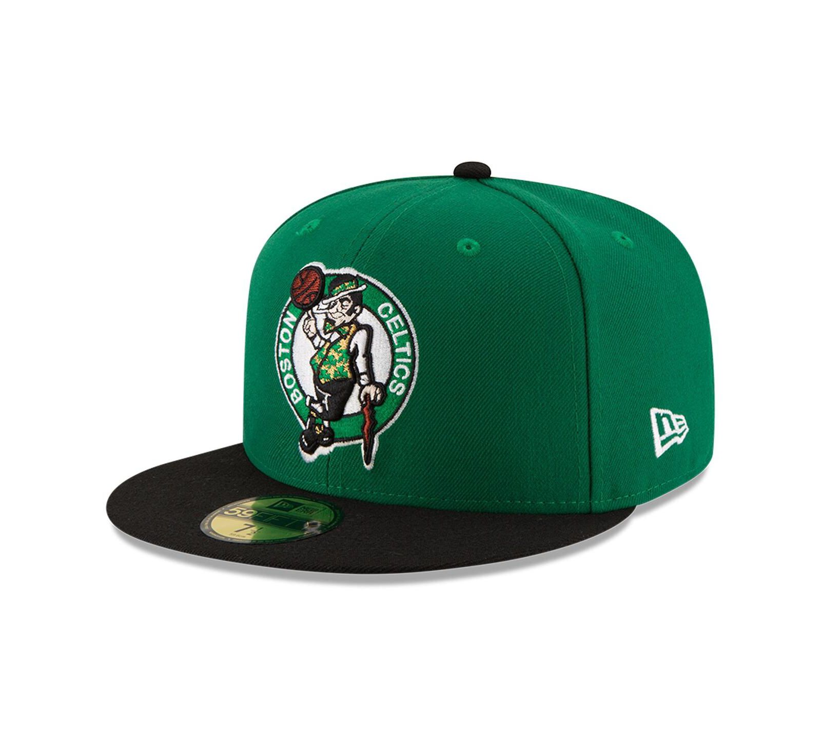 Кепка New Era Men's Green/Black Boston Celtics 59FIFTY Fitted