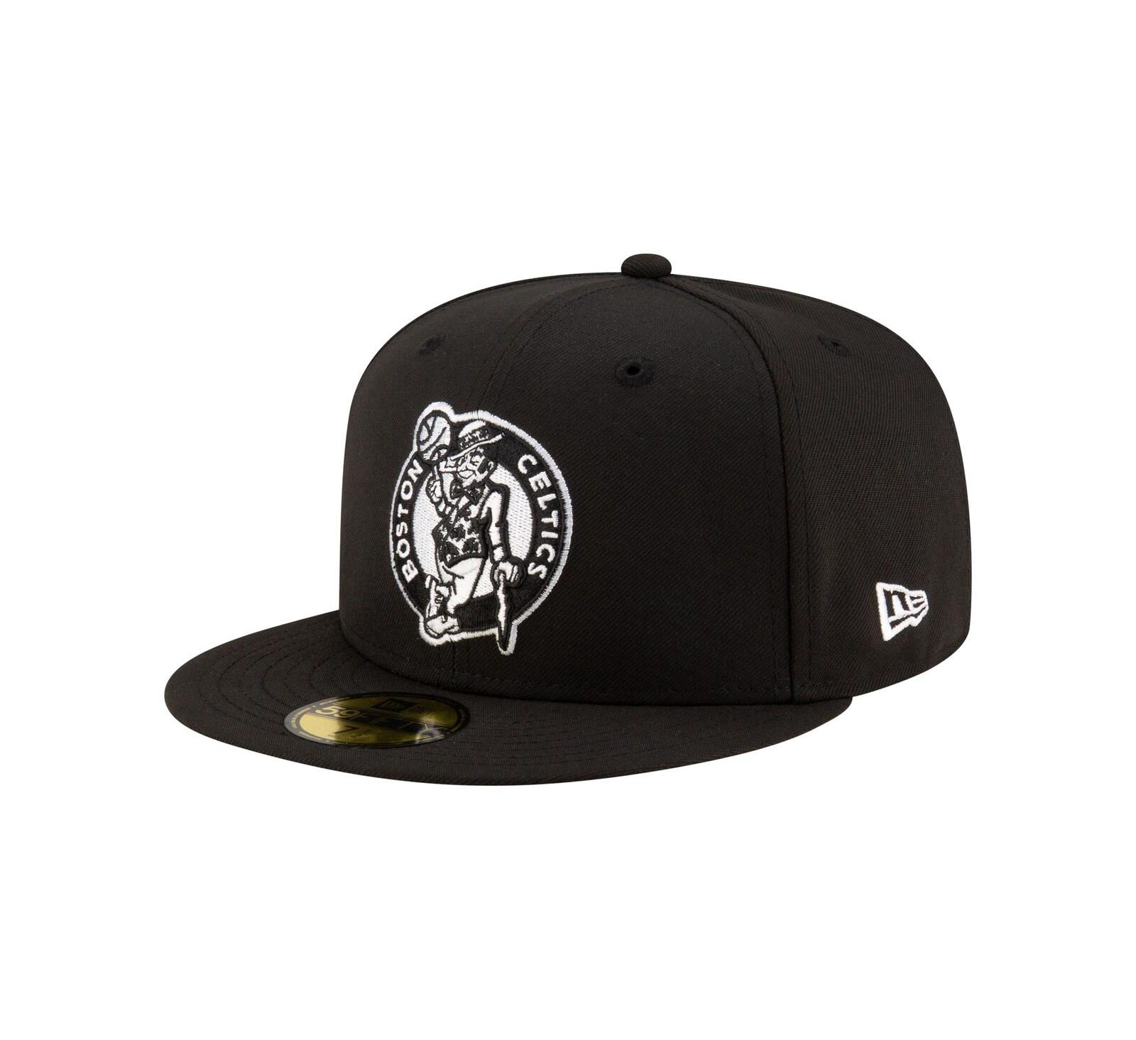 New Era Мужская черная кепка 59FIFTY с логотипом Boston Celtics