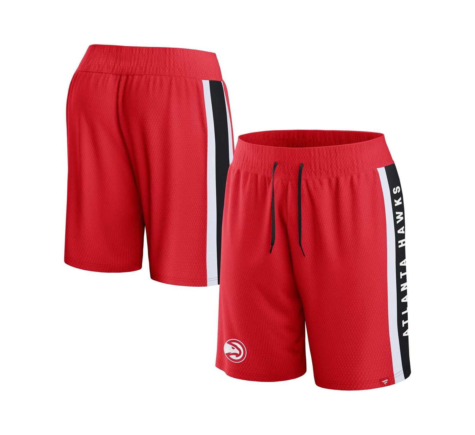 Fanatics Мужские сетчатые шорты Atlanta Hawks Referee, красные