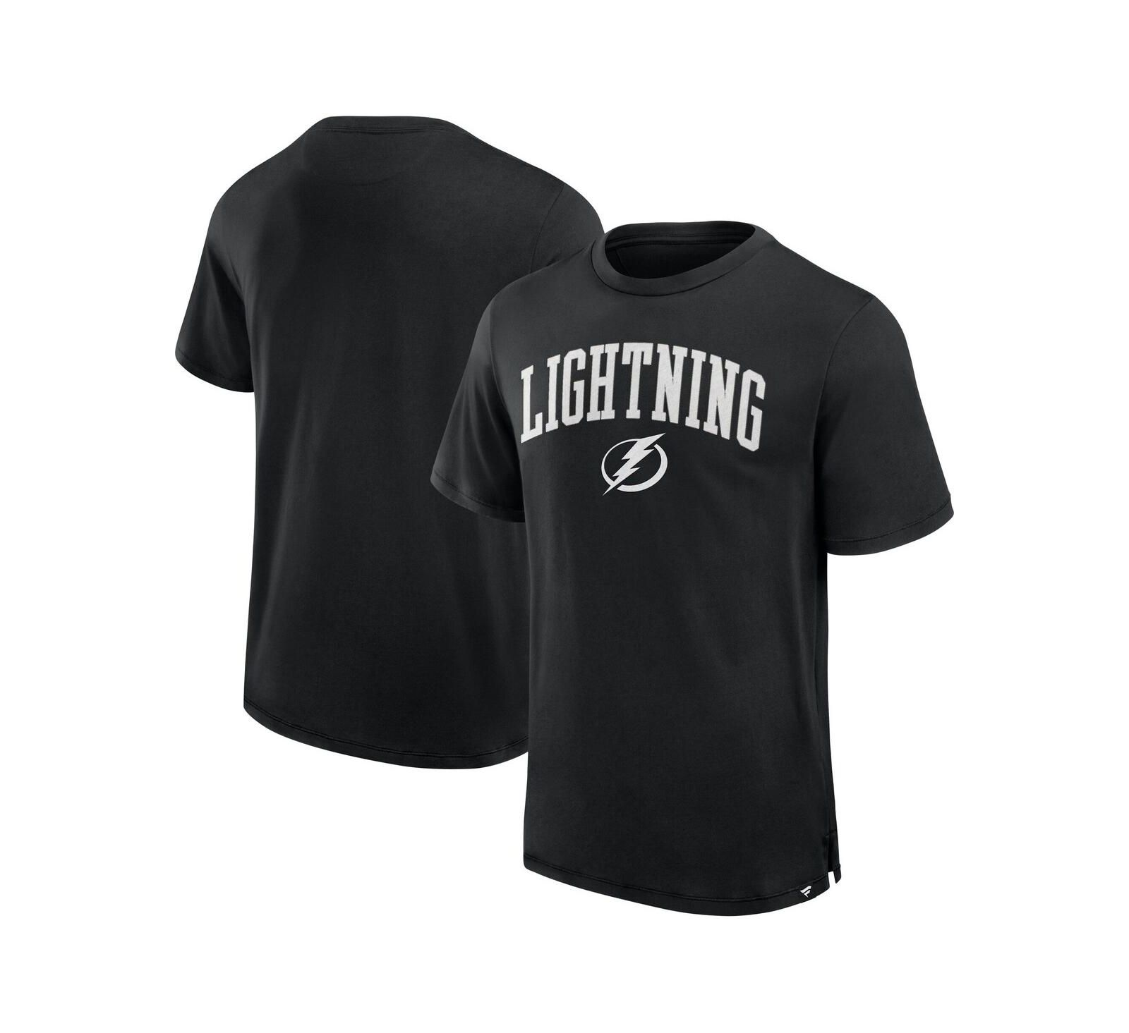 Футболка Fanatics Men's Black Tampa Bay Lightning Elevated Pima