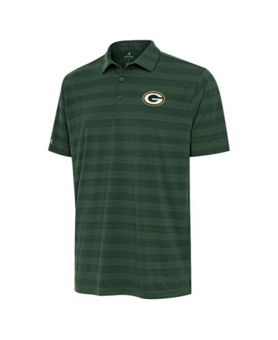 Antigua Men's Green  Bay Packers Tunnel Polo Shirt